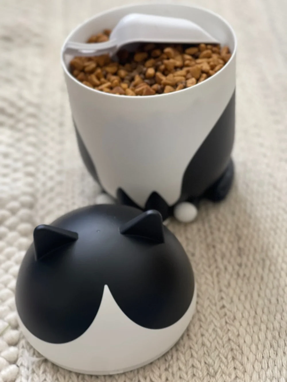 Ikea Black/White Cat Container